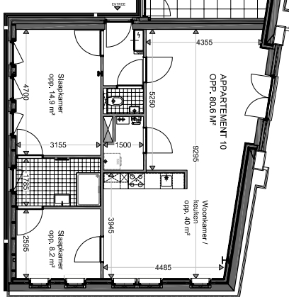 Plattegrond Boterstraat 31L te Werkendam